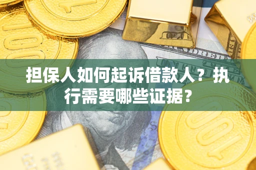 北京担保人如何起诉借款人？执行需要哪些证据？