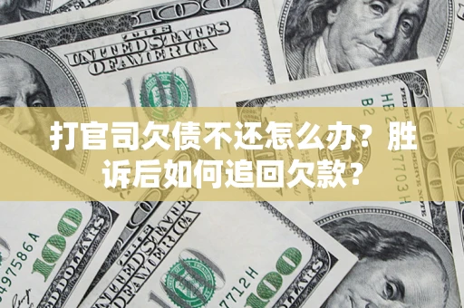 北京打官司欠债不还怎么办？胜诉后如何追回欠款？