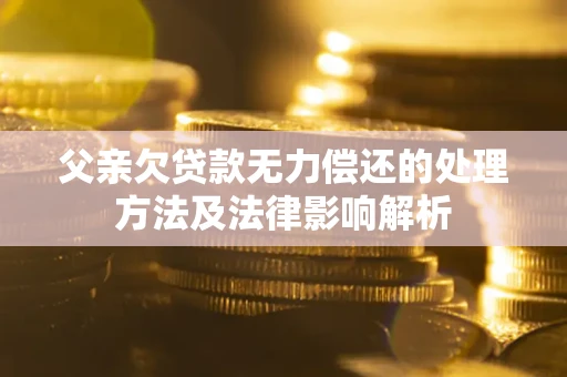 北京父亲欠贷款无力偿还的处理方法及法律影响解析