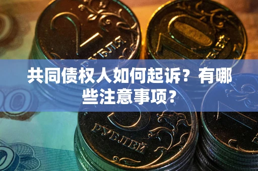 北京共同债权人如何起诉？有哪些注意事项？